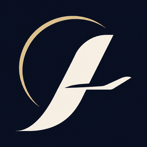 Purser mark: a gold crescent behind an ivory wing